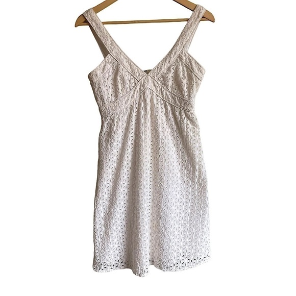 SD II Collection White Eyelet Mini Dress Medium - Picture 2 of 5